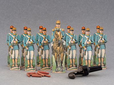 Игра &laquo;The Battle Game&raquo;, ранняя игрушка от Parker Brothers. США, 1910-1920-е. Игр 