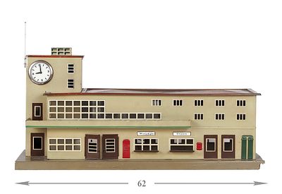 Вокзал фирмы M&auml;rklin. Масштаб 0 (1/45). С электрической подсветкой 