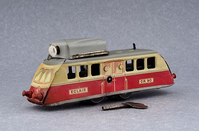 Заводная мотриса с фонарем фирмы Charless Rossignol. Франция, 1935-1940 . Заводная 