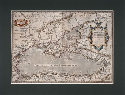 [Крым в 1590 году] Карта Черного моря, Северного Причерноморья и Крыма / 