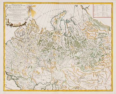 Карта Западной части Российской империи. [Partie occidentale de l’Empire de Russie 