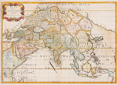 Карта: Древняя Азия / карт. Николя Сансон. [Asia vetus. На лат. яз.]. Париж: 