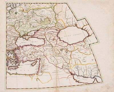 [В шаровой проекции Николоси] Карта: Юго-Восточная Европа, Ближний Восток 