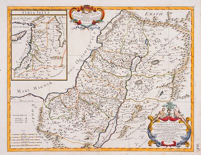 Карта: Святая Земля, или Земля Обетованная, ранее Палестина... / карт. Уильям Сансон. 