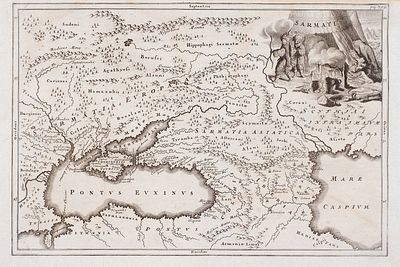 Карта: Сарматия / сост. Кристоф Келлер. [Sarmatia. На лат. яз.]. [Б.м., 1-я пол. 