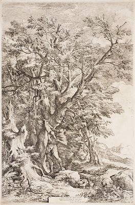 Роза Сальватор (Salvator Rosa; 1615-1673). &laquo;Спасение младенца Эдипа&raquo;. 16. Роза 