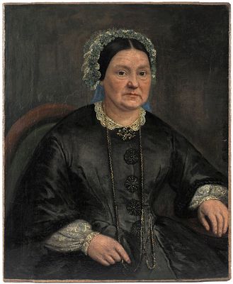 Н.х. &laquo;Женский портрет&raquo;. Западная Европа, середина XIX&nbsp. Н.х. &laquo;Женский портрет&raquo;. 