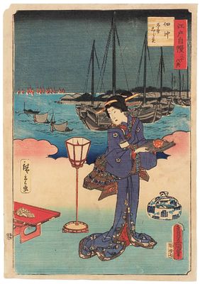 Утагава Кунисада (Тоёкуни III) (1786-1865) и Утагава Хиросигэ II (1826 — 1869). 