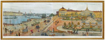 Добужинский Мстислав Валерианович (1875–1957). &laquo;Панорама Санкт-Петербурга&raquo;. 