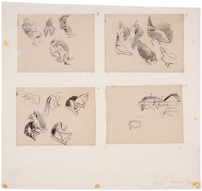 Юдин Лев Александрович (1903–1941). Четыре рисунка из альбома. 19. Юдин Лев 