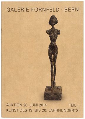Каталог Galerie Kornfeld. Искусство XIX и XX вв. Ч. 1. Берн, 20.06.20. Каталог Galerie 