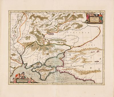 Карта Крыма / сост. Йоханнес Янссониус. [Tavrica Chersonesus, Hodie Przecopsca 