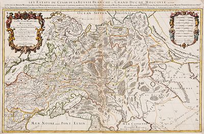 Карта Белой России или Московии, разделенной на царства, герцогства, княжества, провинции 