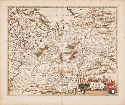 [С таинственным Лукоморьем] Карта: Россия или Московия / карт. Фредерик де Витт. 