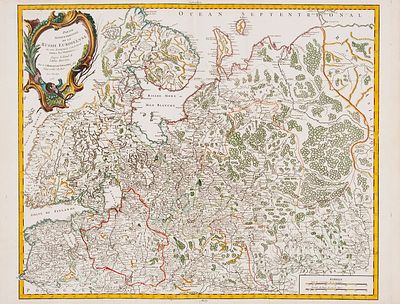 Карта северной части Европейской России / карт. Ж.Р. де Вогольди. [Partie 