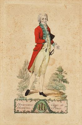 Гравюра: Мундир Наместника Пензенского наместничества. 1780. [Кон. XVIII . Гравюра: 