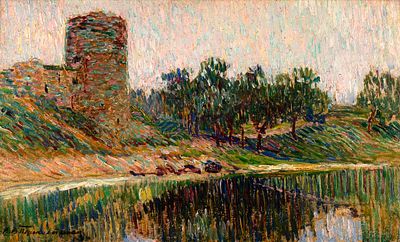 Переплетчиков Василий Васильевич (1863–1918) &laquo;Кислинская башня. Город Псков&raquo;. 1906. 