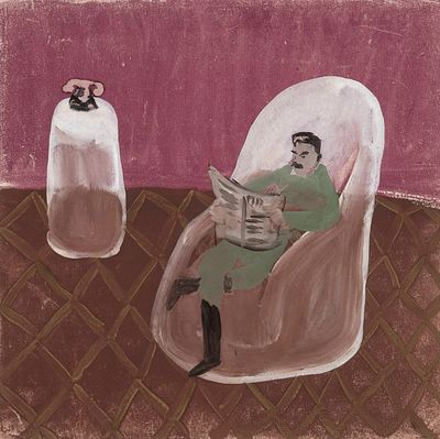 Рублёв Георгий Иосифович (1902–1975) &laquo;Портрет Сталина&raquo;. Эскиз к живописному 