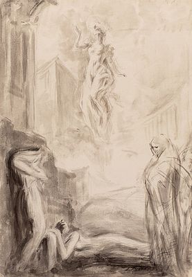 Фречкоп (Фрешкоп) Леонид Исаакович (1897–1982) &laquo;Мифологическая композиция&raquo;. 1930-е. 