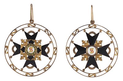 Знак ордена Св. Станислава для официалов (чиновников ордена). Россия, мастерская И.-В. Кейбеля 