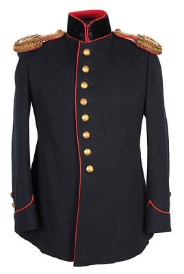 Вицмундир капитана 8-й конной батареи Русской императорской армии, с эполетами. 