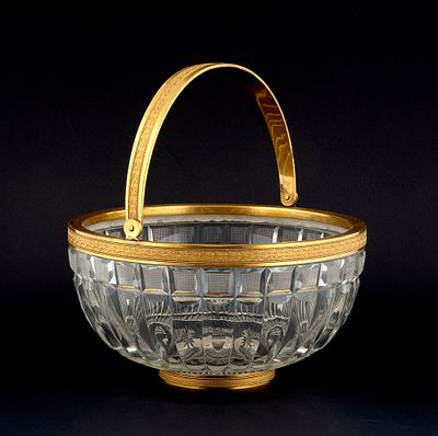 Ваза в стиле ампир. Россия, Императорский стеклянный завод (ИСЗ). 1820-е — 1830-е. 