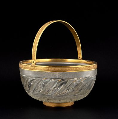 Ваза в стиле ампир. Россия, Императорский стеклянный завод (ИСЗ). 1820-е — 1830-е. 