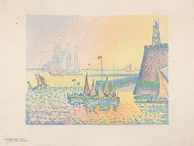 [Редкий образец авторской малотиражной графики] Синьяк Поль (Paul Signac) (1863–1935) 