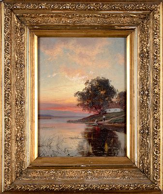 Крачковский Иосиф Евстафьевич (1854–1914) &laquo;Вечерняя заря&raquo;. Конец XIX — 