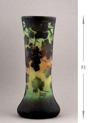Ваза &laquo;Виноградная лоза&raquo;. Франция, Нанси, Фирма &laquo;Братья Дом и Ко&raquo; 