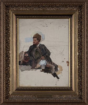 Суриков Василий Иванович (1848–1916) Этюд к картине &laquo;Степан Разин&raquo;. Начало 