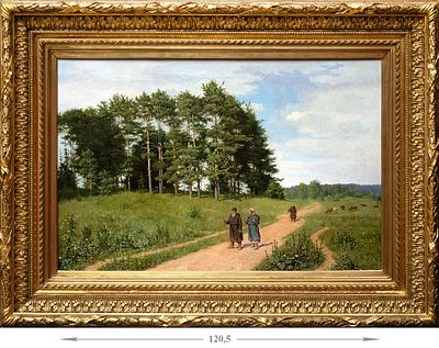 Никифоров Н. &laquo;Калики перехожие&raquo;. 1904. Холст, масло, 79,5&times;120,5 . Никифоро 