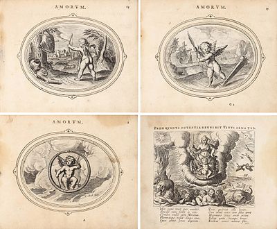 [В его мастерской обучался Питер Пауль Рубенс] Вениус, Отто. Эмблемы любви. Гравюры резаны 