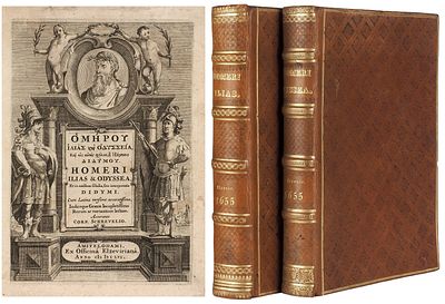 [Гомер в издании Эльзевиров из собрания друга М. Горького] Гомер. Илиада 