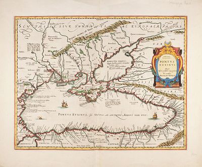 Карта Черного моря (Понта Эвксинского), Северного Причерноморья и Крыма / карт. 