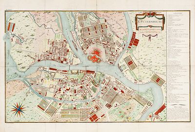 Карта Санкт-Петербурга / грав. П.Ф. Тардье, слова резал Дюбюиссон. [St.Petersbourg. Grave 
