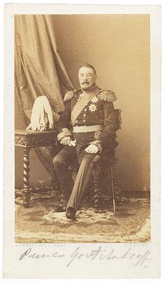 Фотография: князь Петр Дмитриевич Горчаков / фотоателье Disderi &amp; Co. 