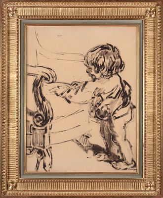 Тархов Николай Александрович (1871–1930) &laquo;Стоящий ребенок&raquo;. 1900-е. Бумага 