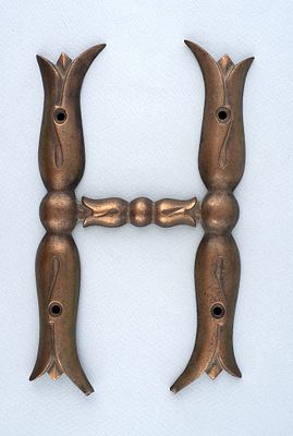 Вензель императора Николая I с походного императорского экипажа. Россия, 1840-е. Вензель 