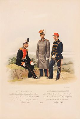 Пиратский Карл Карлович (1815–1871). &laquo;Обер-офицеры полков Лейб-Гвардии Семеновского 