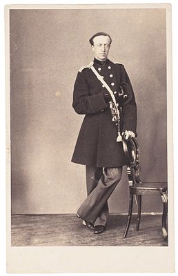 Визитная фотография: Его Высочество Принц Николай Петрович Ольденбургский. СПб.: Photographie 