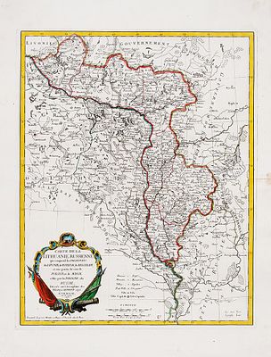Карта Литовского княжества / наследники Хоманна. [Carte de la Lithuanie 