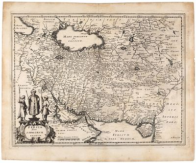 Карта Персии / карт. В. Блау. [Persia sive Sophorum regnum. На лат. яз.]. 