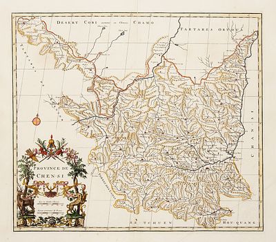 Карта китайской провинции Шэньси / карт. Ж.-Б. Д’Анвиль. [Province de Chen-Si. 