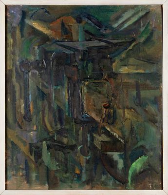 Рубинштейн Давид Исаакович (Исаевич) (1902–1993) &laquo;Композиция со станком&raquo;. 
