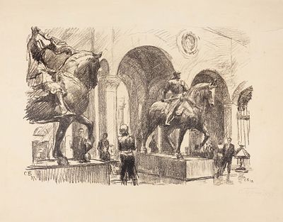 Боим Соломон Самсонович (1899–1978) &laquo;Итальянский дворик&raquo;. 1937. Бумага 
