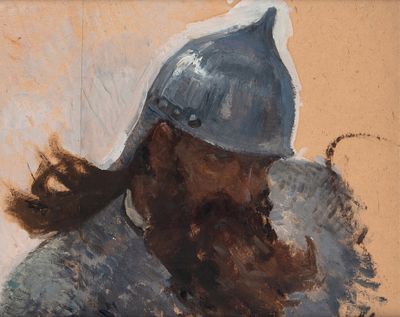 [Один из крупнейших художников-баталистов] Авилов Михаил Иванович (1882–1954) Этюд головы 
