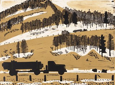 Обросов Игорь Павлович (1930–2010) &laquo;Байкальские лесовозы&raquo;. Из серии 