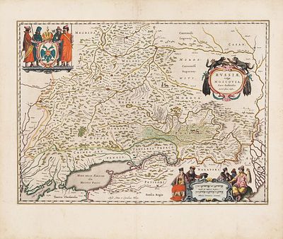 [Ценные меховые шкуры — главное богатство Московии] Карта: Россия в просторечии 