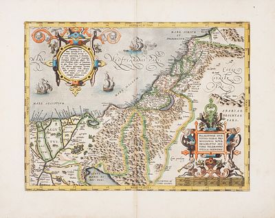 [Из &laquo;Theatrum Orbis Terrarum&raquo; Абрама Ортелия] Карта: Новое описание Палестины 